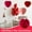 Red, variant on 6 Inch Red Heart Honeycomb Ball Hanging Decor - Valentine's Day Party Decoration With Attractive Honeycomb Pattern, Designed For Festive Events And Romantic Ambiance - For
