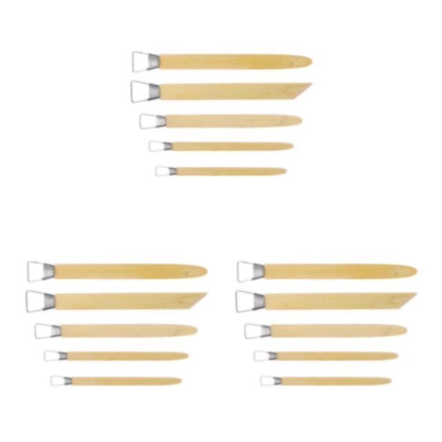 Matsuzay 5 PCS Clay Pottery Sculpting Tools Carving Set Tool Craft Sculpture Scraper Type1 NO1