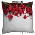 thumbnail image 2 of PKQWTM Red Roses Heart Shape Ornaments White Reversible Mermaid Cushion Cover Home Decor Sequin Pillow Case Size 18x18 inches, 2 of 2
