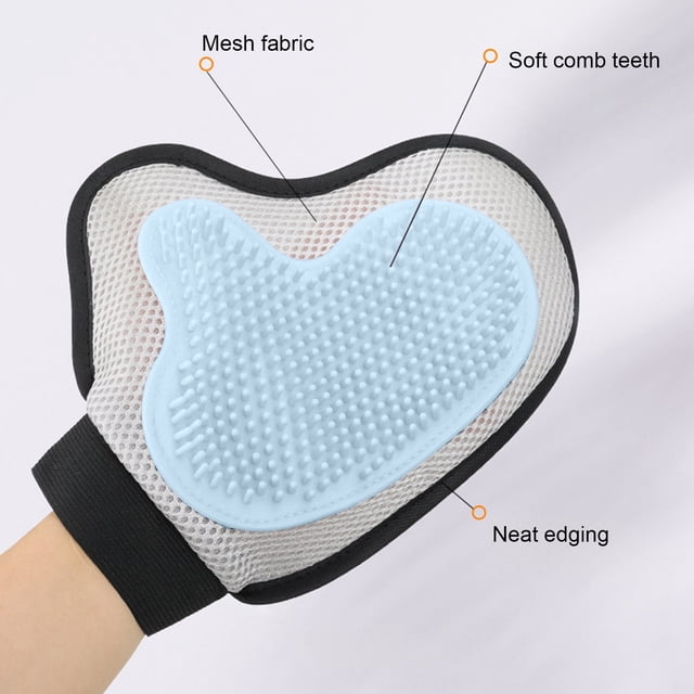 Artículos de limpieza para mascotas Guantes para quitar el pelo Guantes para acariciar Guantes para bañar y masajear mascotas Guantes para bañar perros Guantes de malla para quitar el pelo