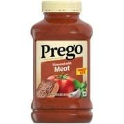 Prego Italian Tomato Spaghetti Sauce Flavored with Meat, 45 oz Jar