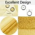 thumbnail image 4 of JIUZHEN Damask Ombre Sheer Curtains for Living Room - Faux Linen Gradient Grommet Voile Curtains for Girls Room Bedroom, 2 Window Curtain Panels, 52 x 84 inches Long， Yellow, 4 of 7