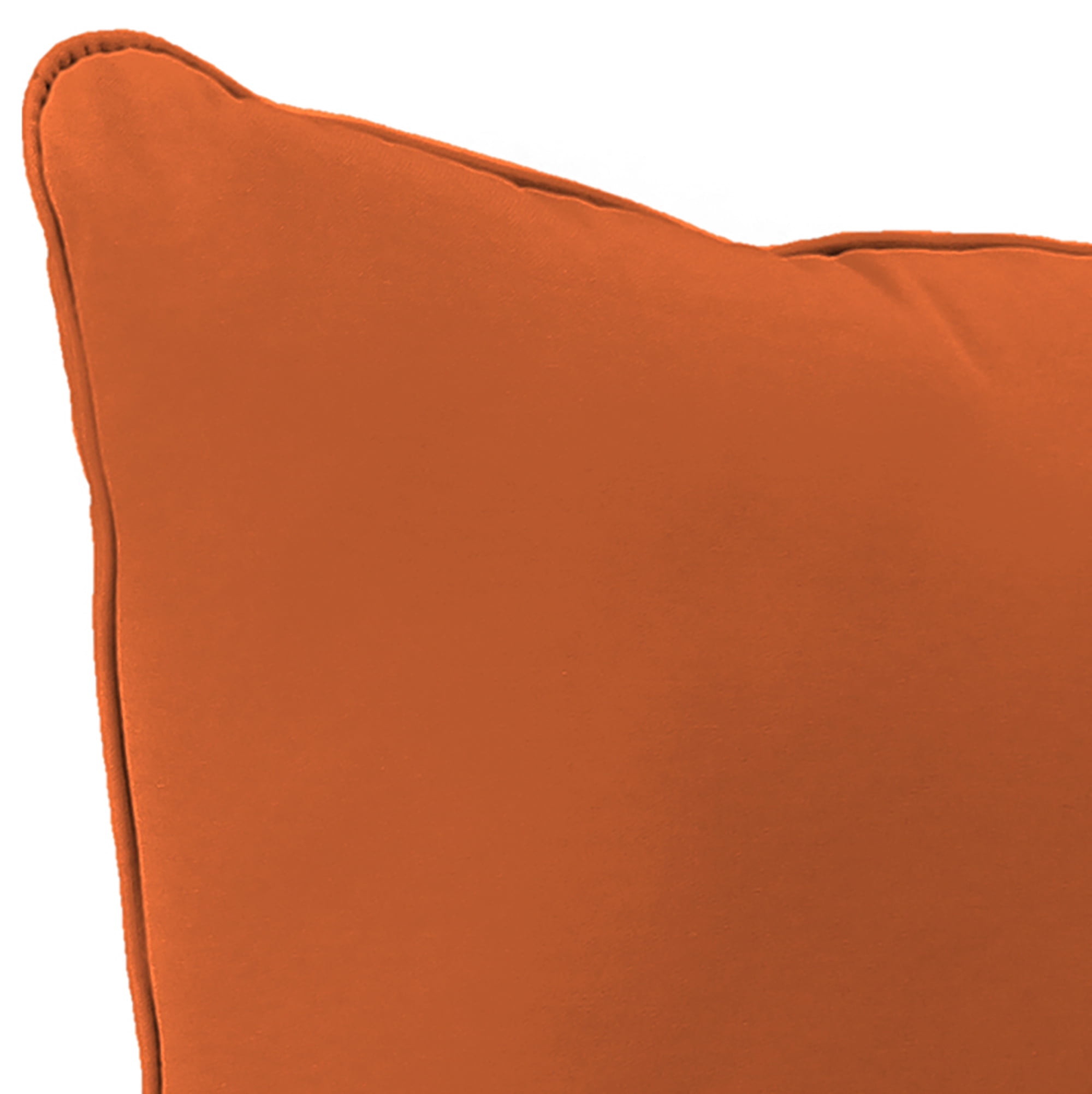 Jordan Manufacturing Sunbrella 46.5" x 24" Canvas Rust Solid Rectangular Outdoor Deep Seating Chair Seat and Back Cushion with Welt