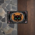 thumbnail image 6 of Vintage Black Cat Crescent Coir Doormat Halloween Decorations, Weather Resistant Non Slip Mat for Front Porch Witch Gothic Home Decor, 6 of 8