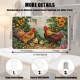 thumbnail image 7 of ZIATUBLES Rooster Chicken Floral Print Portable Ironing Pad Multifunctional Foldable Ironing Blanket Heat Resistant Ironing Mat for Laundry, Travel, RV, 31.5" x 19.6", 7 of 7