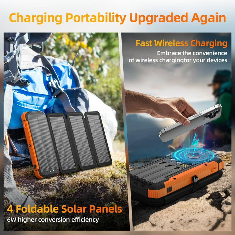 SOLPOWBEN 20000mAh Solar Power Bank 22.5W Fast Charging photo 6