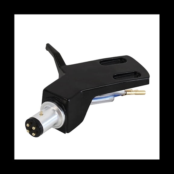 Turntable Headshell Aluminium Alloy Record Needle Replacement Phono Stylus Cartridges Rack Black