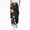 A17-Black, variant on Halloween Womens Wide Leg Pants High Waist Drawstring Loose Fit Summer Casual Trousers with Skull Print Soft Breathable(Red,S)