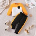 thumbnail image 2 of UAYOTSE Little Boys Toddler Baby 9M 12M 18M 3T Playwear 2 Piece Adorable Sweatshirt and Pants Fall Winter Outfit Set Soft Clothes for Kids Homewear,Sizes 18-24 Months, 2 of 7