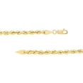thumbnail image 3 of 14K Yellow Gold Women's 18" 4.00mm Hollow Rope Chain Necklace, 3 of 4
