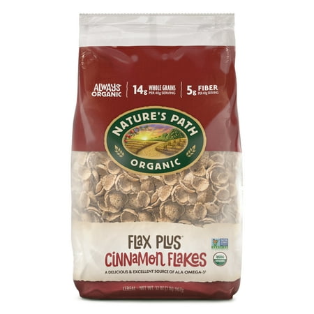 Nature's Path Organic Breakfast Cereal, Flax Plus Cinnamon Flakes, 32oz Bag