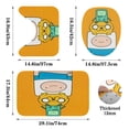 thumbnail image 2 of Adventure Time Anime pattern Bath Mat Sets 3 Pieces Non-Slip Bathroom Rug Set for Bathroom, Water Absorbent Bath Mat+ Contour Rug+ Toilet Lid Cover, 2 of 7