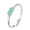Silver, variant on New S925 Sterling Silver European And American Fashion Simple Ring Female Imitation Tourmaline Paraiba Ins Fine Ring Wholesale Jewelry