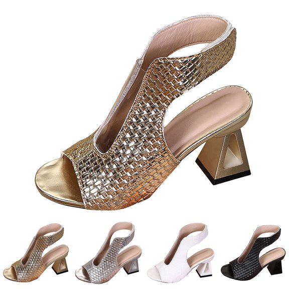 Modisza Women's High Chunky Heels Open Toes Platform Block Slingback Dress Pumps Shoes Ladies Fashion Party Wedding Sandals size 6 Black
