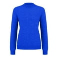thumbnail image 4 of JJHGVB Long Sweaters for Women Winter for Women Holiday Sweater Long Sleeve Undershirt for Women Pullover Sweater Ladies Sweaters Chunky Knit Fall Sweaters Womens Sweaters Blue L, 4 of 4