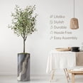 thumbnail image 3 of Artificial Tree in Modern Planter, Fake Olive Silk Tree for Indoor and Outdoor Home Decoration - 68" Overall Tall (Plant Pot Plus Tree), 3 of 5