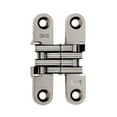 thumbnail image 6 of SOSS 204 Zinc Invisible Hinge with Holes for Wood or Metal Applications, Mortise Mounting, Antique Brass Exterior Finish Pack of 2, 6 of 7