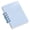 Blue, variant on Small Discbound Notebook Planner Notebook Journal, Disc-Bound Refillable Notebook Memo Notepad, Soft Cover Loose-Leaf Notebook with Lined Pages for Writing Notes and Planning, 1Pc(Black,4x2.8")