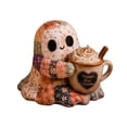 thumbnail image 2 of Little Ghost's Cozy Halloween DIY Patchwork Kit, with Pre-Cut Fabric, Stuffing & Accessories, Halloween Decoration & Gift（B）, 2 of 6