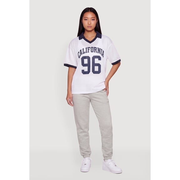 Women's California 96 Collared Graphic Jersey Top