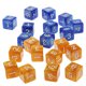 thumbnail image 1 of 20 Piezas Dados de Seis Lados D6 Sunnimix En Blanco y Café y azul, 1 of 8