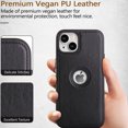 thumbnail image 3 of For Apple iPhone iPhone 14 (6.1'') 2022 Leather Case Thin Flexible Soft Grip Luxury Vgean PU Leather Cover Durable Anti-Scratch Full Phone Cases Compatible with iPhone 14 6.1", 3 of 6