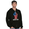 thumbnail image 4 of American Attitude Rebel Patriot Unisex Plus Fleece Graphic Hoodie Brisco Brands 2X, 4 of 6