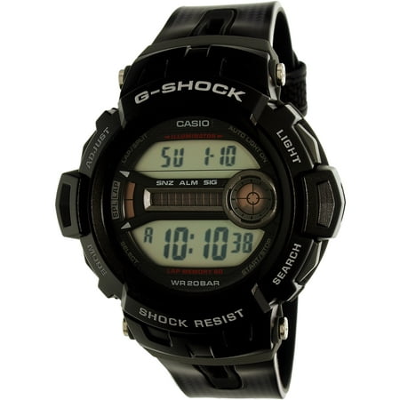 Casio Men's G-Shock GD200-1 Black Resin Quartz Sport Watch