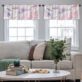 thumbnail image 4 of LALILO Kitchen Curtain Valance Watercolor With Tropical And Rod Pocket Window Curtain 52"x 18" Set of 2, 4 of 5