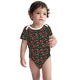 thumbnail image 2 of Yiaed Ladybugs In Love Print Infant Climbing Short Sleeve Onesie One-Piece Baby Bodysuit Clothes 0-12 Months -3 Months, 2 of 6