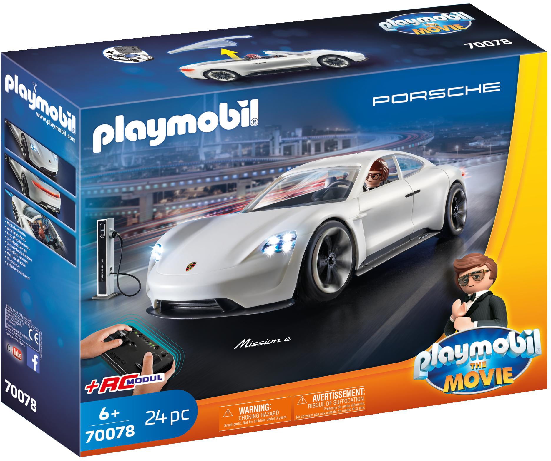 begaan Speciaal eiland PLAYMOBIL THE MOVIE Rex Dasher's Porsche Mission E - Walmart.com