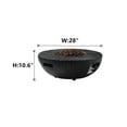 thumbnail image 2 of Boyel living 28-Inch Outdoor Gas Fire Tree Suitable For Outside Patio Garden Or Balcony Backyard Round Propane Gas Fire Pit 30,000 BTU(Black), 2 of 7