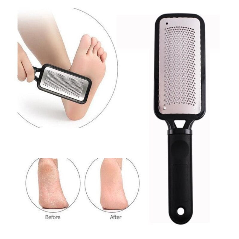 1PC Professional Double-Side Foot File Heel Grater for The Feet Pedicure Rasp Remover Metal Scrub Manicure Nail Tools 40#410