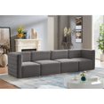 thumbnail image 2 of Meridian Furniture Quincy Grey Velvet Modular Sofa, 2 of 13