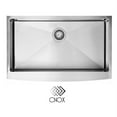 thumbnail image 2 of CNOX Farm Sink Satin Handcrafted Stainless Steel Kitchen Sink (33x22x10 in.), 2 of 4