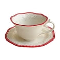 thumbnail image 1 of Ensemble d'Assiettes à Salade, Ensemble d'Assiettes à Lunch en Porcelaine, Assiette à Dessert Compatible Micro-Ondes, 1 of 5