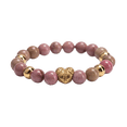 thumbnail image 1 of Pulseras Mujer LuckyLy Corazón o Calavera con Piedras Naturales Acero Inoxidable Modelo Remy rosa UNITALLA, 1 of 8