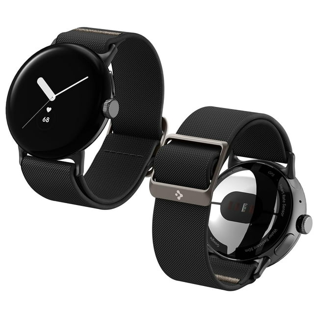 Watch Band Spigen Lite Fit Nylon Solo Loop para Google Pixel Watch 2/1, color negro