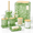 Green and Bamboo-9 Pieces-Bath Set, variant on Bathroom Accessory Set 9-piece Blue With Trash Can Toilet Brush Soap Dispenser Dish Toothbrush Holder Tumbler Q-tip Holders & Tra
