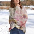 thumbnail image 2 of Bovemsi Womens Sweaters Art Print Casual Pullover Sweater Knitted For Women Fashion Long Sleeve Crewneck Blouse Winter Warm Layer Top Fall Sweaters, 2 of 4