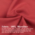 thumbnail image 4 of Ntbay 2 Pack Microfiber Toddler Pillowcases, Ultra Soft Travel Pillow Covers with Envelope Closure, 13" x 18", Wine Red, 4 of 5