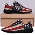 thumbnail image 3 of Proud Caregiver American flag Shoes Sneakers for Women Men Black Size 9, 3 of 7