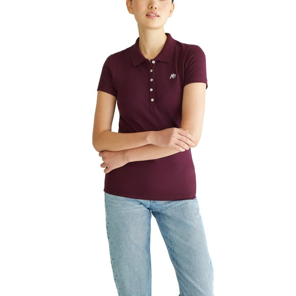 Camisa AEROPOSTALE Aero Solid A87 Polo Royal Plum, talla L