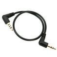 thumbnail image 3 of 3.5mm Audio Cable, 30cm Wire Length Audio Connection Cable Faster Transmission Speed Plastic+Alloy Black Lightweight  For Microphone To Mobile Phone Wire, 3 of 8