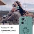 thumbnail image 2 of Compatible with Xiaomi 13T Pro Case Silicone Cute Shockproof Anti-Scratch Xiaomi 13T Pro Phone Case with Ring Kickstand Full Body Protection Cases for Women (Dark Green), 2 of 14