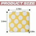 thumbnail image 2 of DESIGNICE Compact Mirror,Yellow Dot Pattern Pocket Mirror,Square Minimal Shape Small Mirror,Style2, 2 of 7