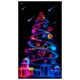 thumbnail image 1 of Cortina para puerta que brilla en la oscuridad, para fiestas navideñas, interior y exterior, festiva, brillante, para la entrada de casa, ventana, pared, adorno para celebraciones de temporada, 1 of 5