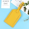 thumbnail image 1 of Luggage Tag Personalized Travel Suitcase Name Address ID Baggage Label Address Holder Portable Boarding Tags Travel Accessories Yellow, 1 of 6