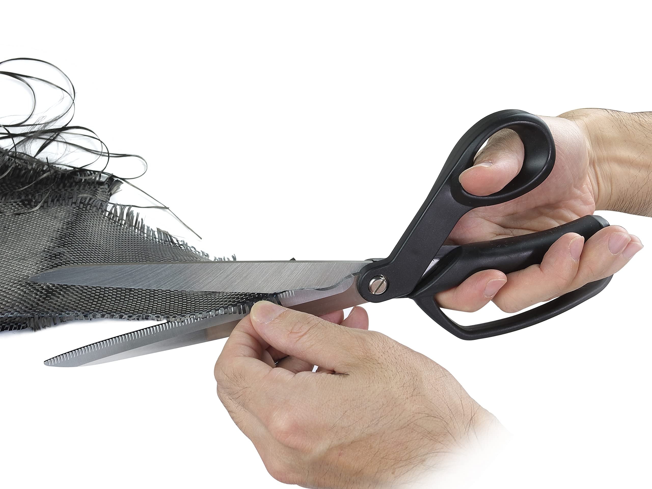 Ascend Tools Heavy Duty Big Bow Bent All-Purpose Industrial Utility Scissors | 9-3/4 inch