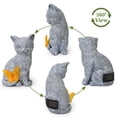 thumbnail image 5 of Lnrkai Solar Garden Statue Cat Figurine, Resin Garden Decor with Solar Light, Memorial Cat Gift Outdoor Animal Ornaments for Yard Patio Pathway, 5 of 9